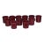 HLC Fiesta Usa Homer Laughlin Cinnabar Maroon O Ring Handle Coffee Mug Usa 10oz For Sale