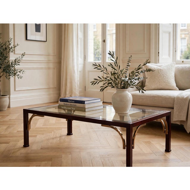 1960s French Coffee Table attributed to Jansen, 1960s For Sale - Image 5 of 5