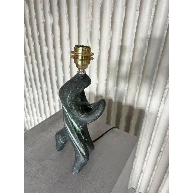 Handmade Sculptural Ceramic Table Lamp, 1970s For Sale - Image 11 of 12