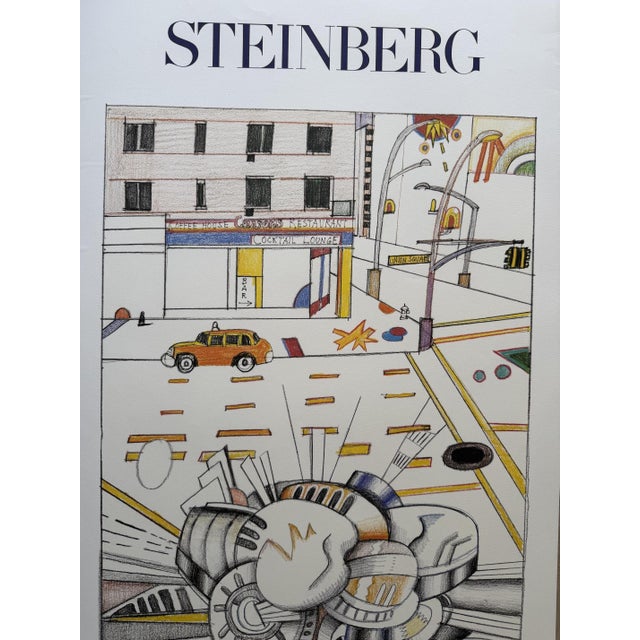 Cocktail Lounge Exhibition Poster from Saul Steinberg, France, 1986 For Sale - Image 11 of 12