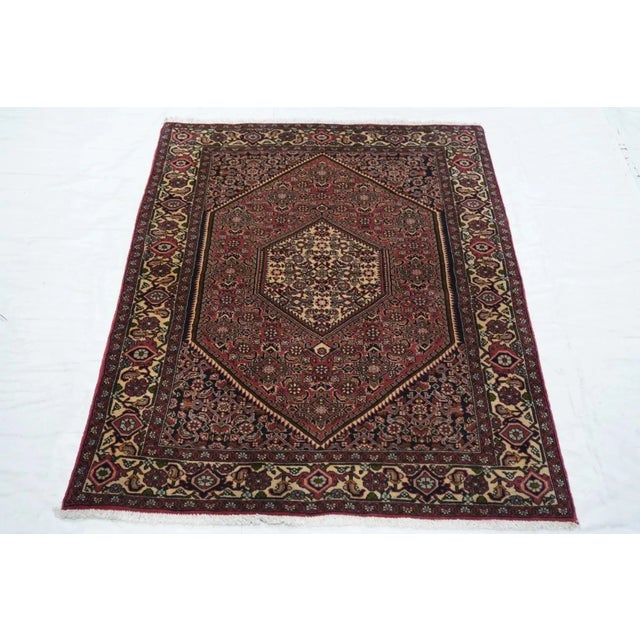 Vintage Bidjar Rug 3'8'' x 5'3'' For Sale - Image 10 of 11