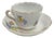 Porcelain Coffee Cup and Saucer with Gold Rims from Meissen, Set of 2 For Sale