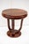 Art Deco coffee table, Made in Italy, 1930s. Extraordinary round coffee table with rosewood veneer. The top rests on three...