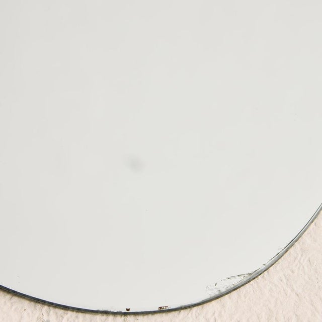 Brown Vintage Organic Shaped Wall Mirror, 1970s For Sale - Image 8 of 10