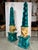 Pair of Grand Tour Faux Malachite Hand Painted & Gilded Obelisks of Minerva For Sale In Palm Springs - Image 6 of 13