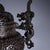 Gemstone Monumental Chinese Bronze Dragon & Qilin Tripod Censer With Base - 19kg / 42 LBS For Sale - Image 7 of 9