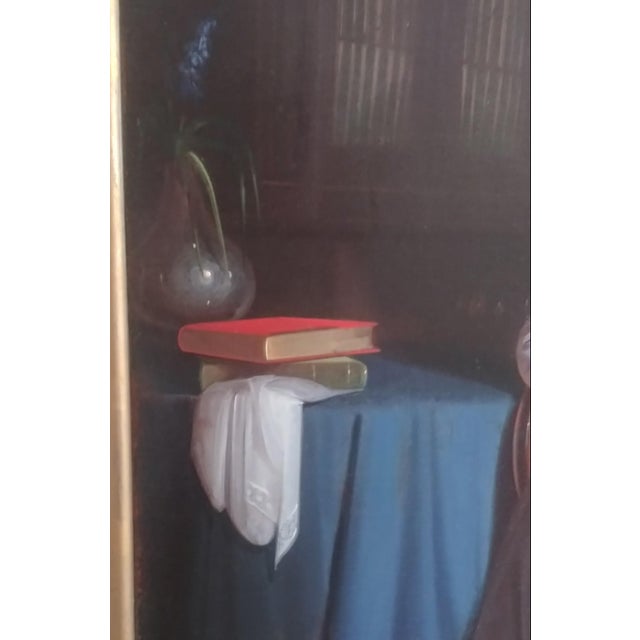 American "Mother and Child" Early 19th C. American Immigrant Oil Painting For Sale - Image 3 of 6