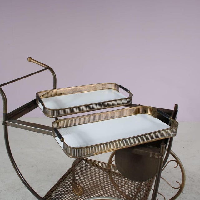 Swedish Serving Trolley by Svenskt Tenn, 1950s For Sale - Image 6 of 15