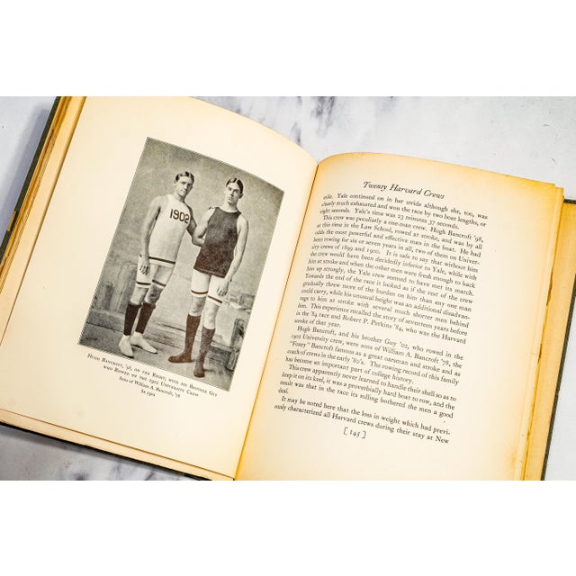 Paper Rare Twenty Harvard Crews George Mumford Antique Book Harvard University Rowing Crew Team Sports History For Sale - Image 7 of 15