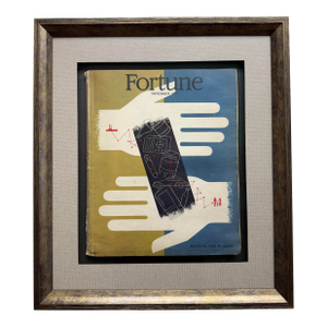 1947, Framed Vintage Fortune Magazine, Lithograph Cover Design by Artist Hans Moller