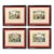 1920s Set of 4 French Imagerie Pellerin “Four Seasons” Hand-Colored Prints, Epinal For Sale