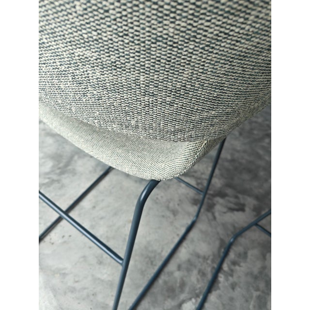 Pair of Bludot of Racer Counter Stools in Marine Tait For Sale In Providence - Image 6 of 10