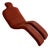 Bouloum Chaise Lounge Chair by Olivier Mourgue in Original Burnt Orange Textile For Sale