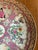Chinoiserie Vintage Pink Hand‑Painted Chinoiserie Rose Medallion Style Plate for Palm Beach Regency & Grandmillennial Decor+ For Sale - Image 3 of 4