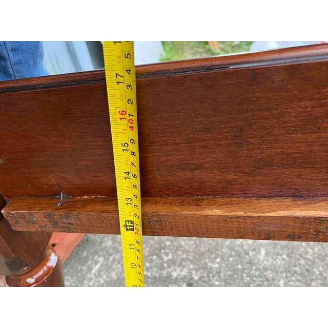 Henkel Harris Traditional Solid Cherry Pineapple Four Poster Queen Bed Frame. For Sale - Image 17 of 18