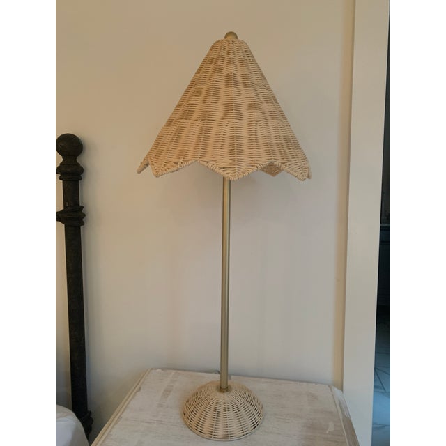 Lillian August Rattan Table Lamps a Pair Chairish