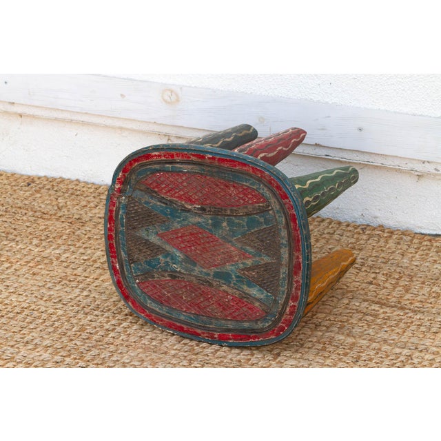 1960s Mid-Century Tribal Nupe Table For Sale - Image 5 of 7