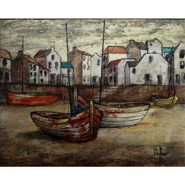 Jules Dules Duffart Concarneau C. 1950 Painting For Sale In San Francisco - Image 6 of 7