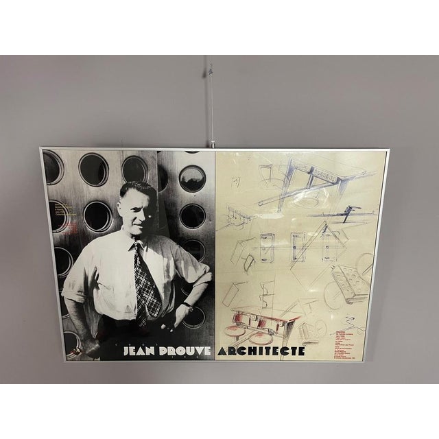Jean Prouvé Architecte Poster from Archives Internationales, France, 1995 For Sale - Image 6 of 15