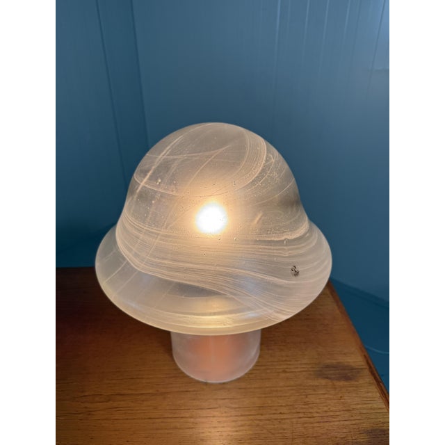 Vintage Glass Mushroom Table Lamps from Peill & Putzler, 1970s, Set of 2 For Sale - Image 6 of 18