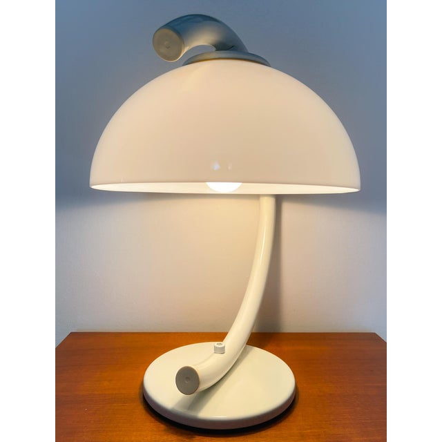 Beautiful mushroom table lamp by Gepo / Vrieland Design (Dutch design) from the 1970s in excellent condition! This model...
