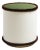Il Pouf in Graphic Green White Brown from Lo Decor For Sale