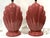 Works! Vintage Pair of Seashell Art Deco Sculpted Mauve Rose Table Lamps - Set of 2 For Sale In Washington DC - Image 6 of 9