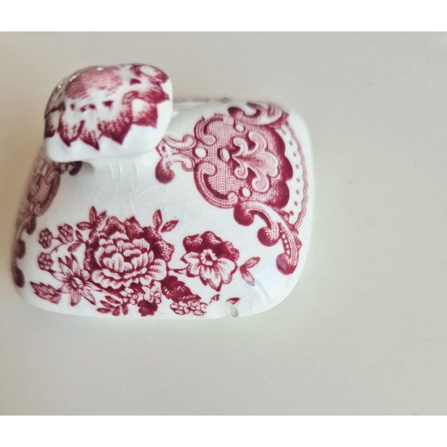 Ceramic Vintage English Sugar Bowl and Creamer Set by Enoch Wedgwood, 1960s, Set of 2 For Sale - Image 7 of 8