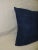 1970s Indigo Blue African Strip-Woven Square Decorative Pillows - A Pair For Sale - Image 5 of 5