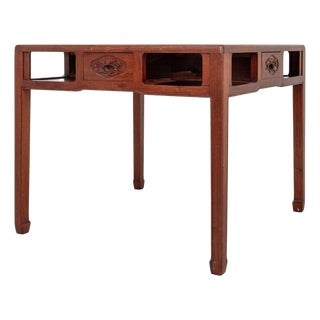 Chinese Hongmu Wood Mahjong Table For Sale