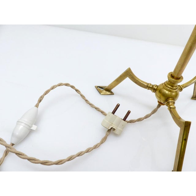 Articulated Tripod Lamp Base in Brass, 1920s For Sale - Image 10 of 11