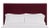 Hadley California King Headboard, Wine Velvet For Sale