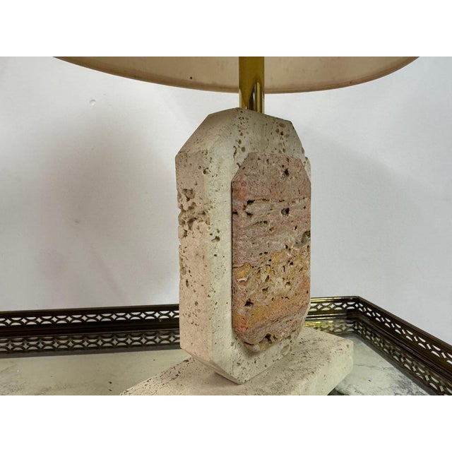 Vintage Travertine Table Lamps, 1970s, Set of 2 For Sale - Image 6 of 13