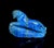 A masterfully hand-carved sculpture of a tiger, meticulously fashioned from a single piece of natural lapis lazuli. The...