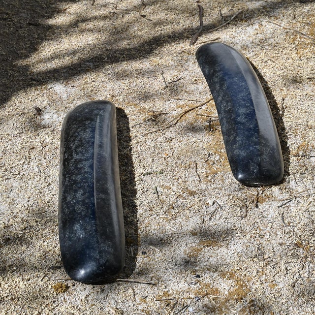 Robert Neuhauser, Black Diabas Sculpture, 1980s, Stone, Set of 2 For Sale - Image 14 of 18