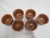 Wally Schwab Pacific Nw Stoneware Studio Pottery Small Pot or Punch Cup Set of 6 For Sale - Image 12 of 14