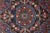 Vintage Hand Woven Geometric Floral Medallion Red & Blue Area Rug Mat 4 X 6' For Sale - Image 6 of 13