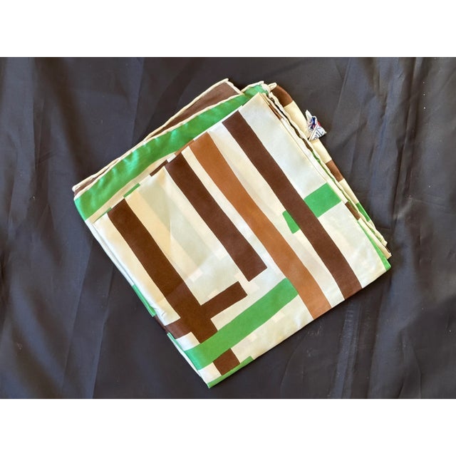 Vintage Italian Silk Abstract Art Textile Wall Hanging For Sale - Image 13 of 13