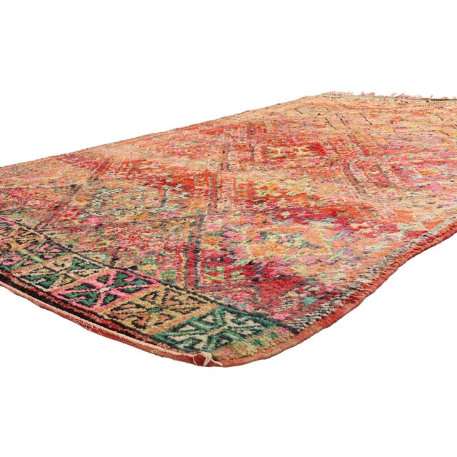 21896 Vintage Beni M'Guild Moroccan Rug, 05'09 x 09'09. The Marrakech Mosaic: A Vintage Beni M'Guild Moroccan Masterpiece...
