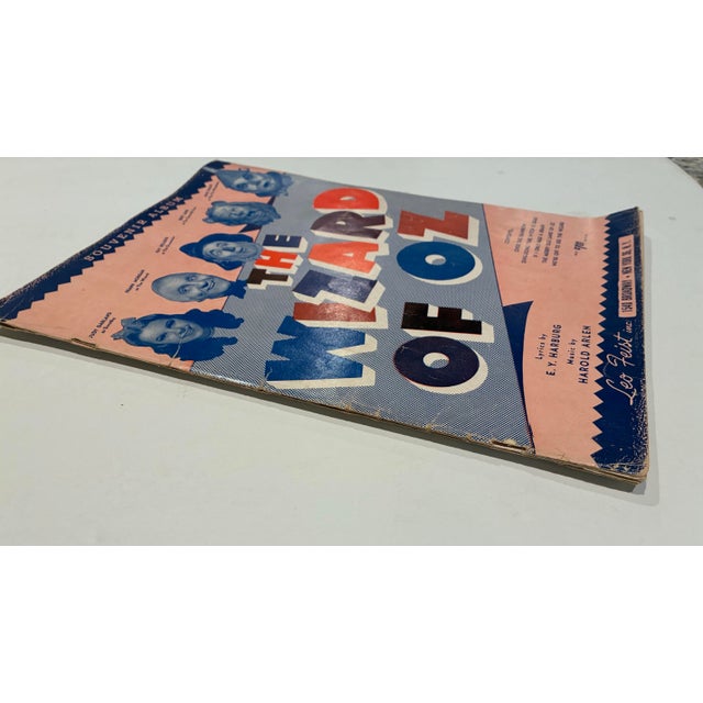 1939 “Wizard of Oz” Souvenir Music Album | Vintage Film Sheet Music Book For Sale - Image 11 of 11