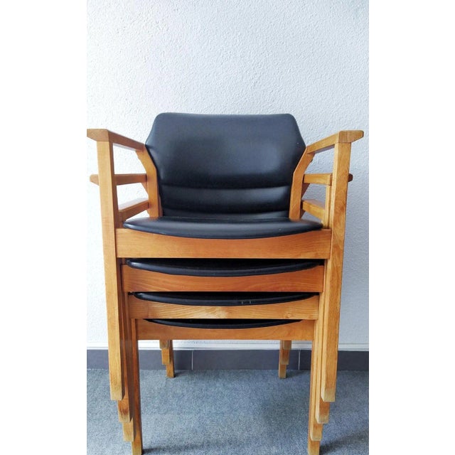 Mid-Century Modern Chairs by Gerhard Berg for Stokke Fabrikk Spjelkavik, 1960s, Set of 4 For Sale - Image 3 of 8