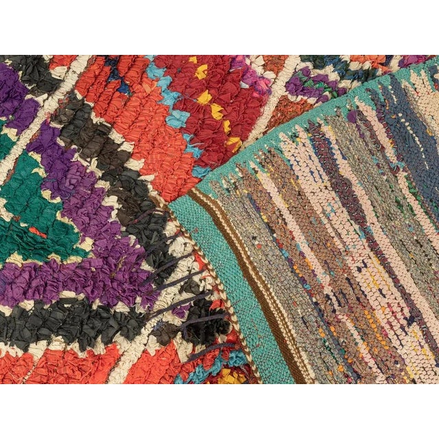 Vintage Boucherouite Berber Rug For Sale - Image 9 of 10