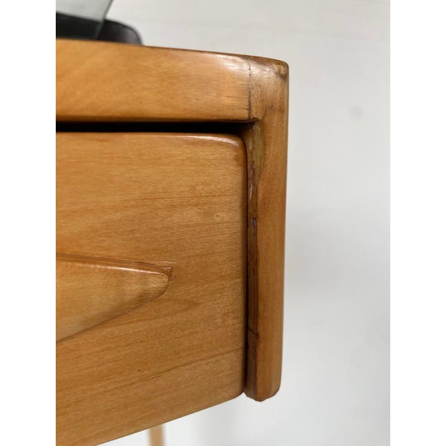 Vintage Brass and Wood Console, 1950s For Sale - Image 9 of 16