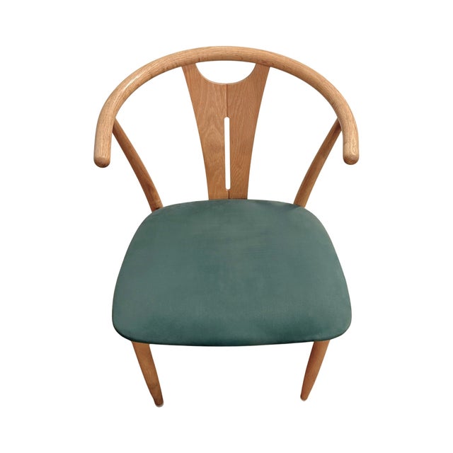 Late 20th Century Danish Modern Oak Dining Chairs Attrib. K. Høffer-Larsen For Sale - Image 5 of 5