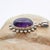 Vintage Amethyst With Sterling Silver Starburst Pendant For Sale In Phoenix - Image 6 of 8