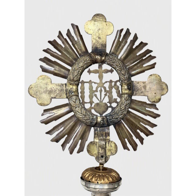 A monumental reimagined ecclesiastical processional standard combining two authentic devotional elements from different...