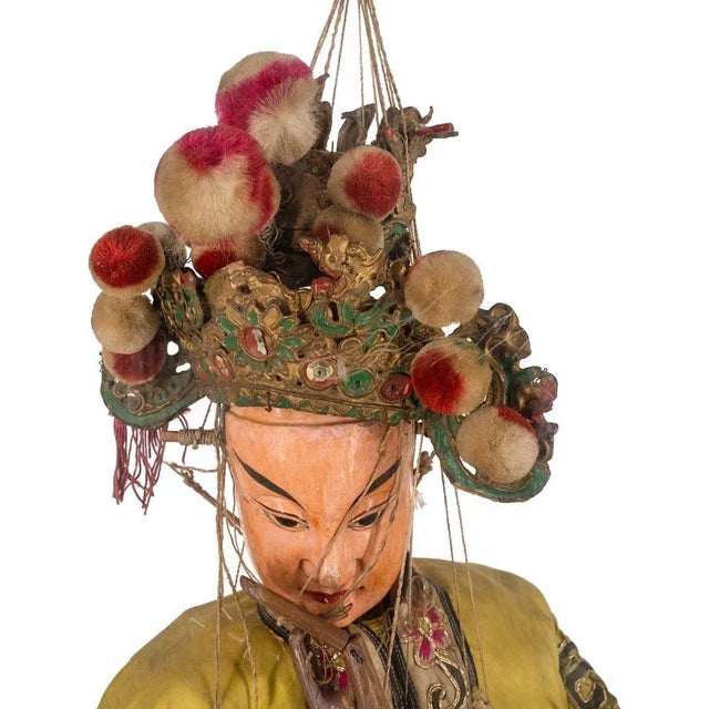Chinese Large Antique Chinese Ceremonial Marionette For Sale - Image 3 of 12