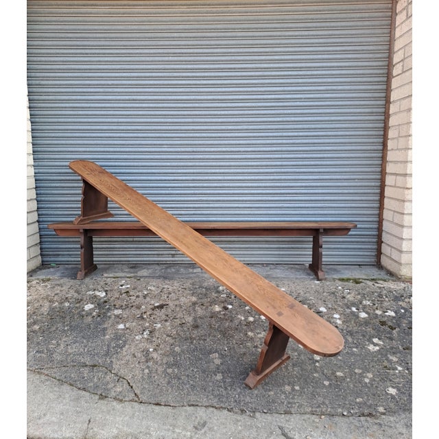 Large Antique Provincial Benches, 1890, Set of 2 For Sale - Image 6 of 6