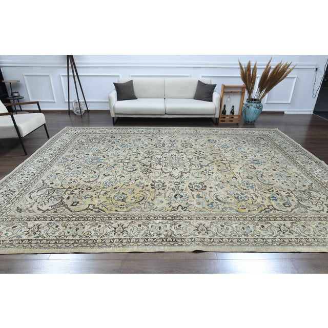 Vintage Persian Hand-Knotted area rug is a semi-antique vintage area rug. The '70s Eastern region of Anatolian's unique...