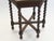 1920s Hexagonal Antique Wooden Barley Twist Table, 1920s For Sale - Image 5 of 7